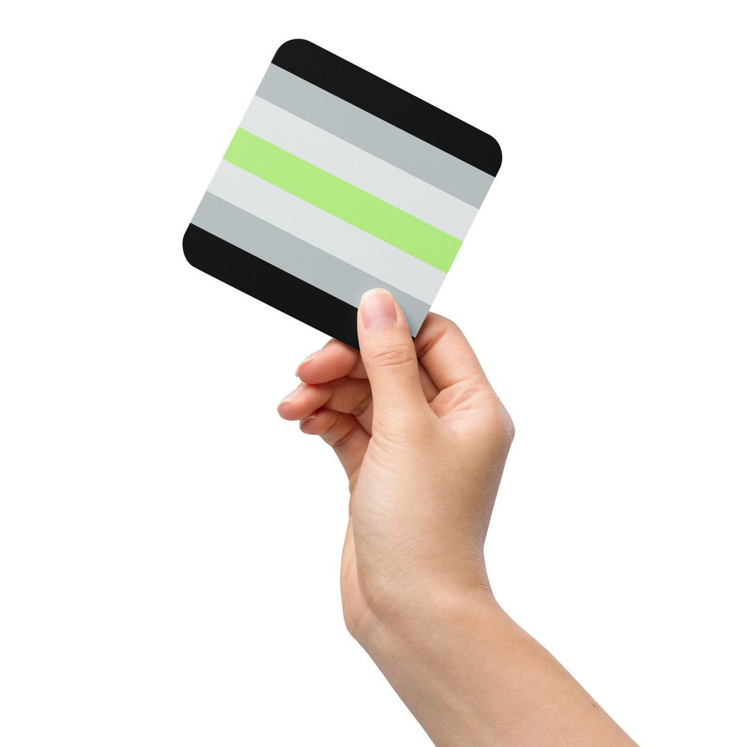 Agender Pride Flag Coaster Coaster The Rainbow Stores