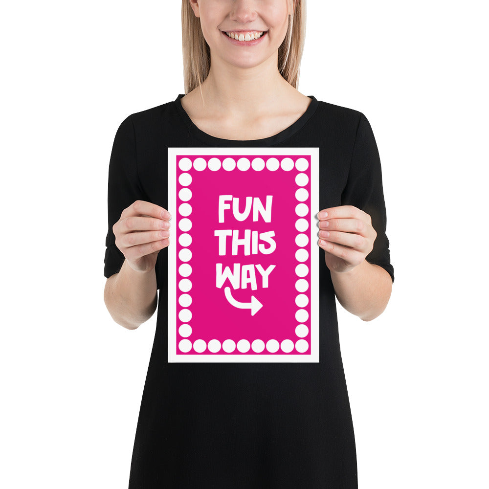 Fun This Way Art Print Art prints The Rainbow Stores