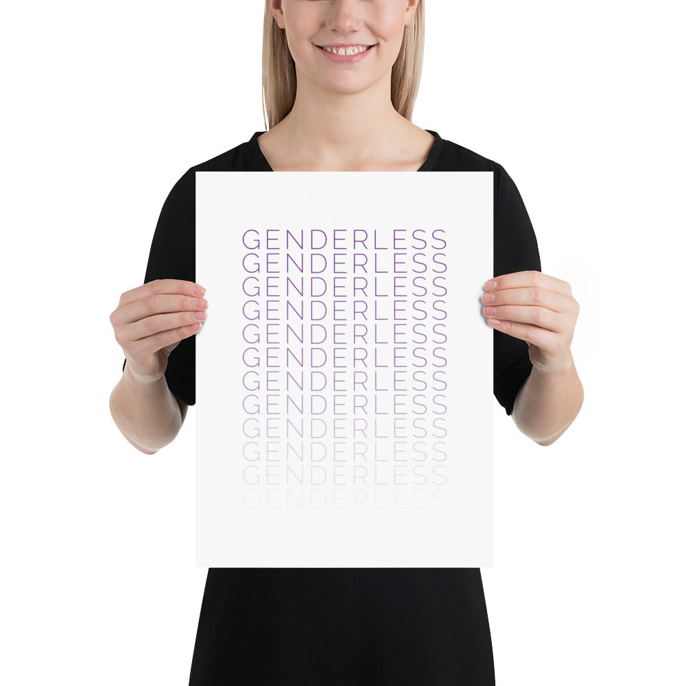 Genderless Disappearing Poster Art prints The Rainbow Stores