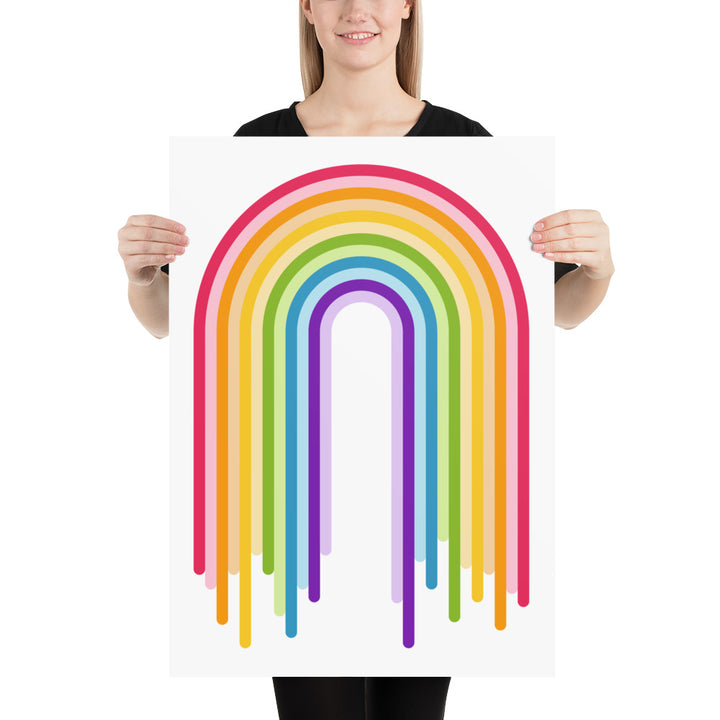 Dripping Rainbow Arch Art Print Art prints The Rainbow Stores