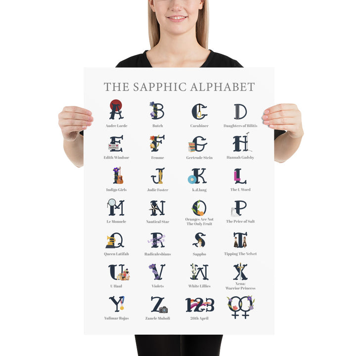 The Sapphic Alphabet Art Print
