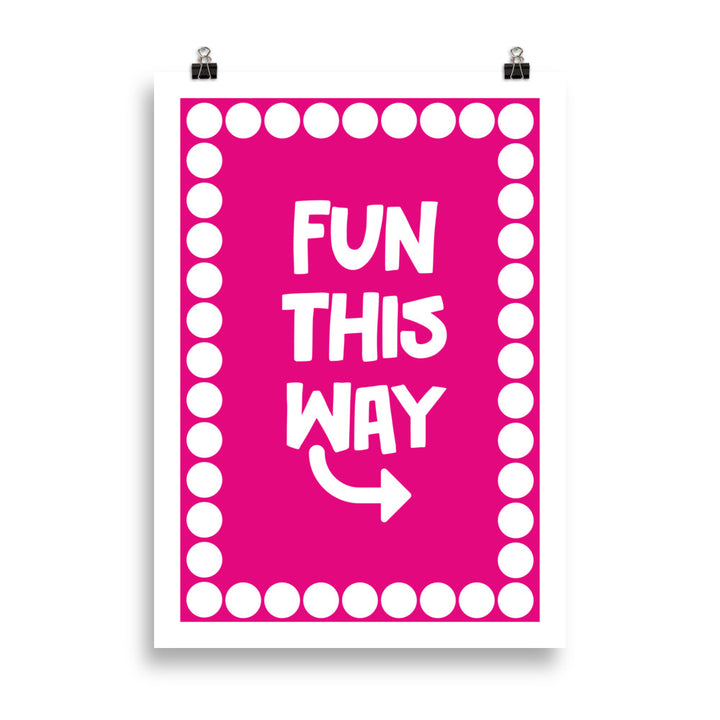 Fun This Way Art Print Art prints The Rainbow Stores