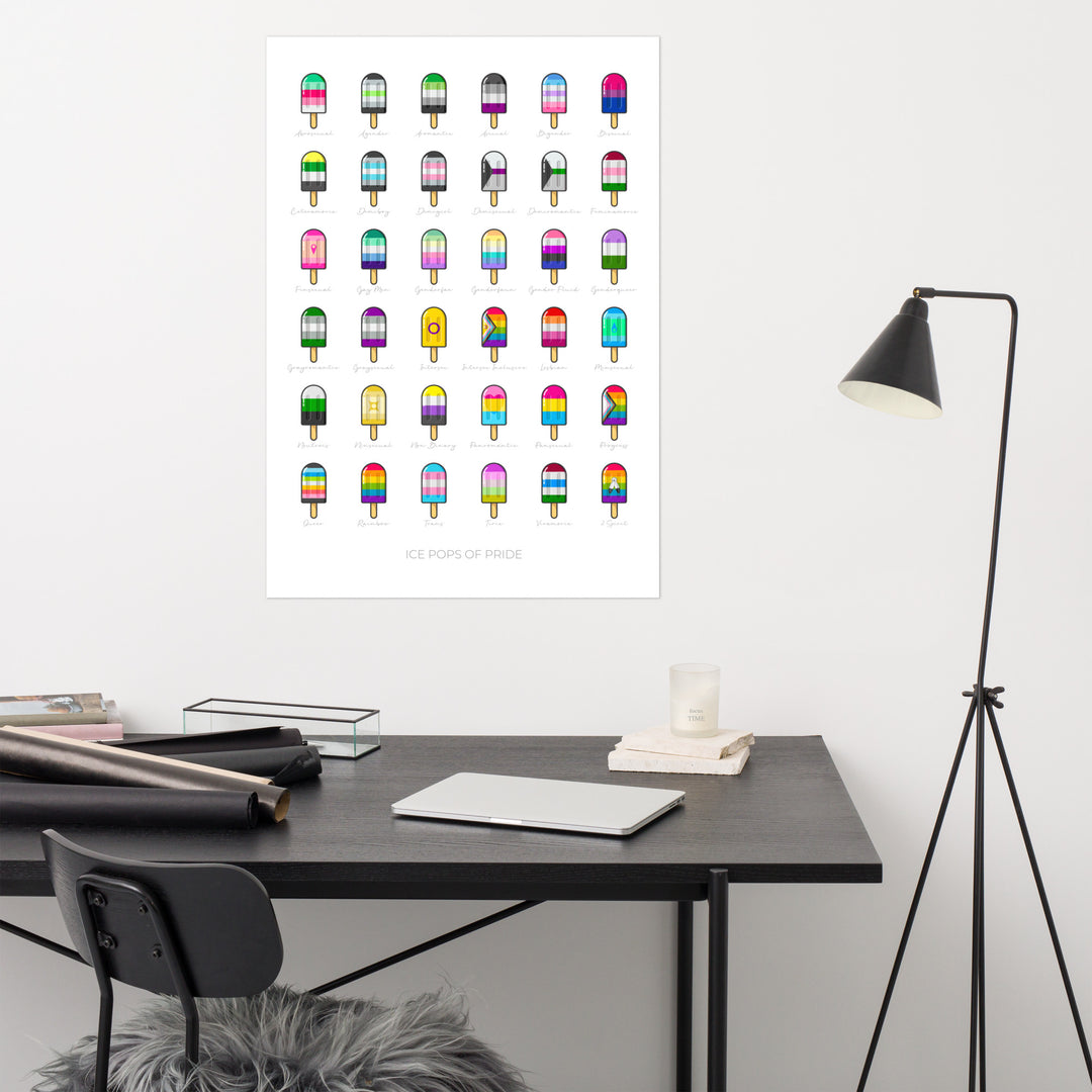 Ice Pops of Pride Art Print Art prints The Rainbow Stores