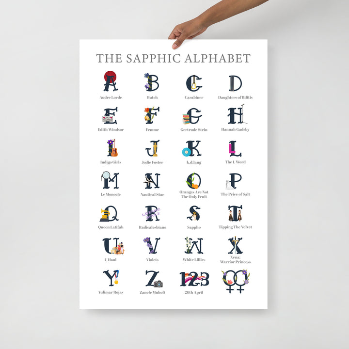 The Sapphic Alphabet Art Print