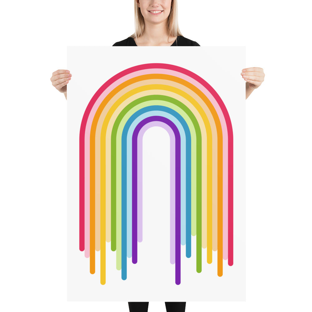 Dripping Rainbow Arch Art Print Art prints The Rainbow Stores