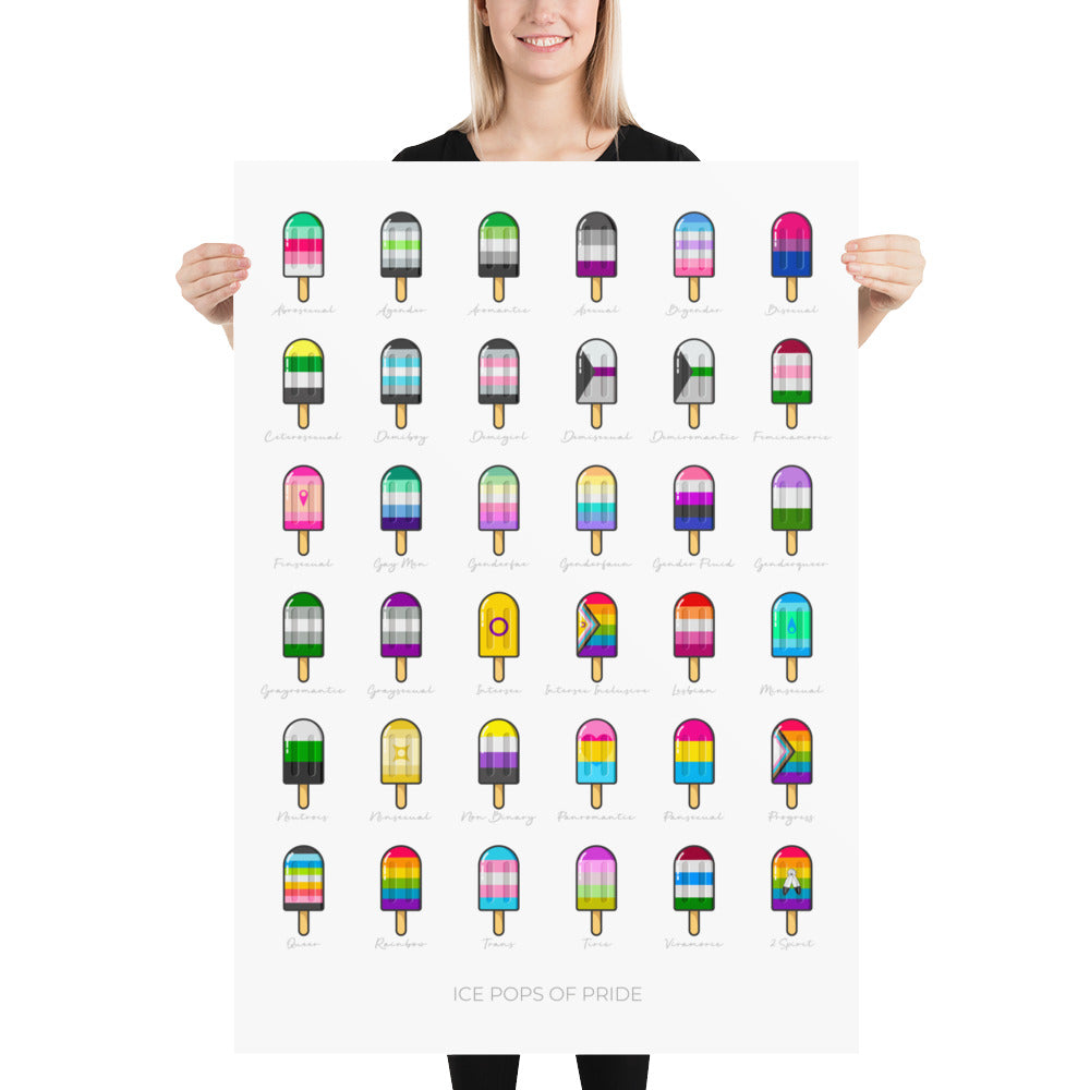 Ice Pops of Pride Art Print Art prints The Rainbow Stores