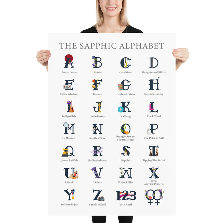 The Sapphic Alphabet Art Print