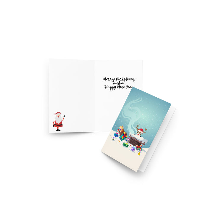 Rudolph's Christmas Presents Card Greeting Cards The Rainbow Stores