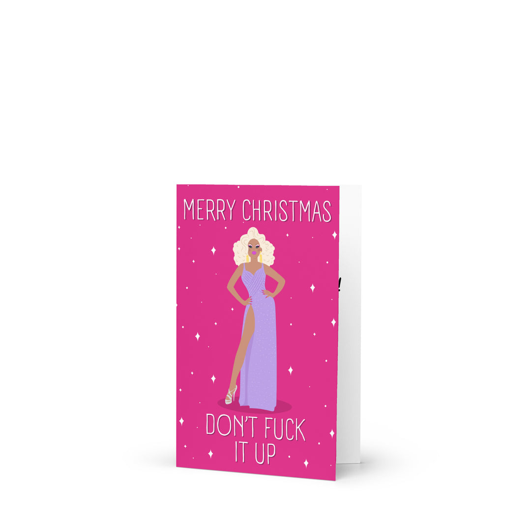Merry Christmas Don't Fuck it Up Card Greeting Cards The Rainbow Stores