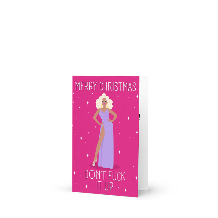 Merry Christmas Don't Fuck it Up Card Greeting Cards The Rainbow Stores