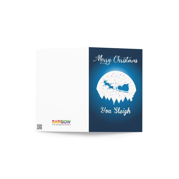 Merry Christmas You Sleigh Card Greeting Cards The Rainbow Stores
