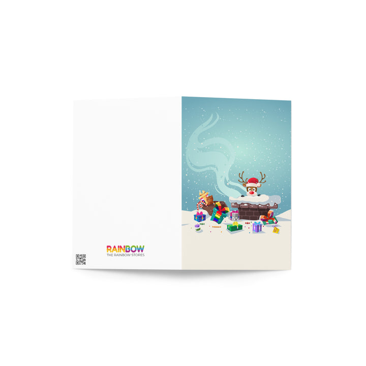 Rudolph's Christmas Presents Card Greeting Cards The Rainbow Stores