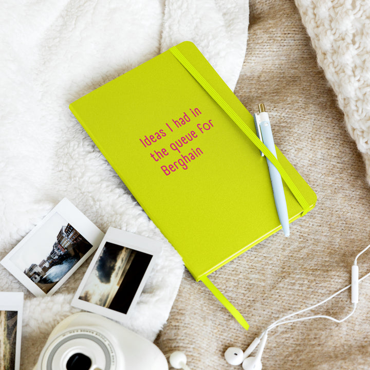 Ideas I Had In The Queue For Berghain Hardback Notebook Notebooks The Rainbow Stores