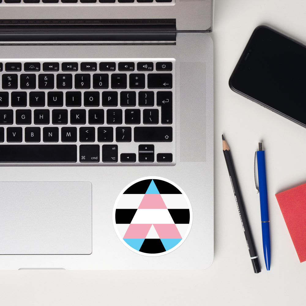 Circular Trans Ally Sticker Stickers The Rainbow Stores
