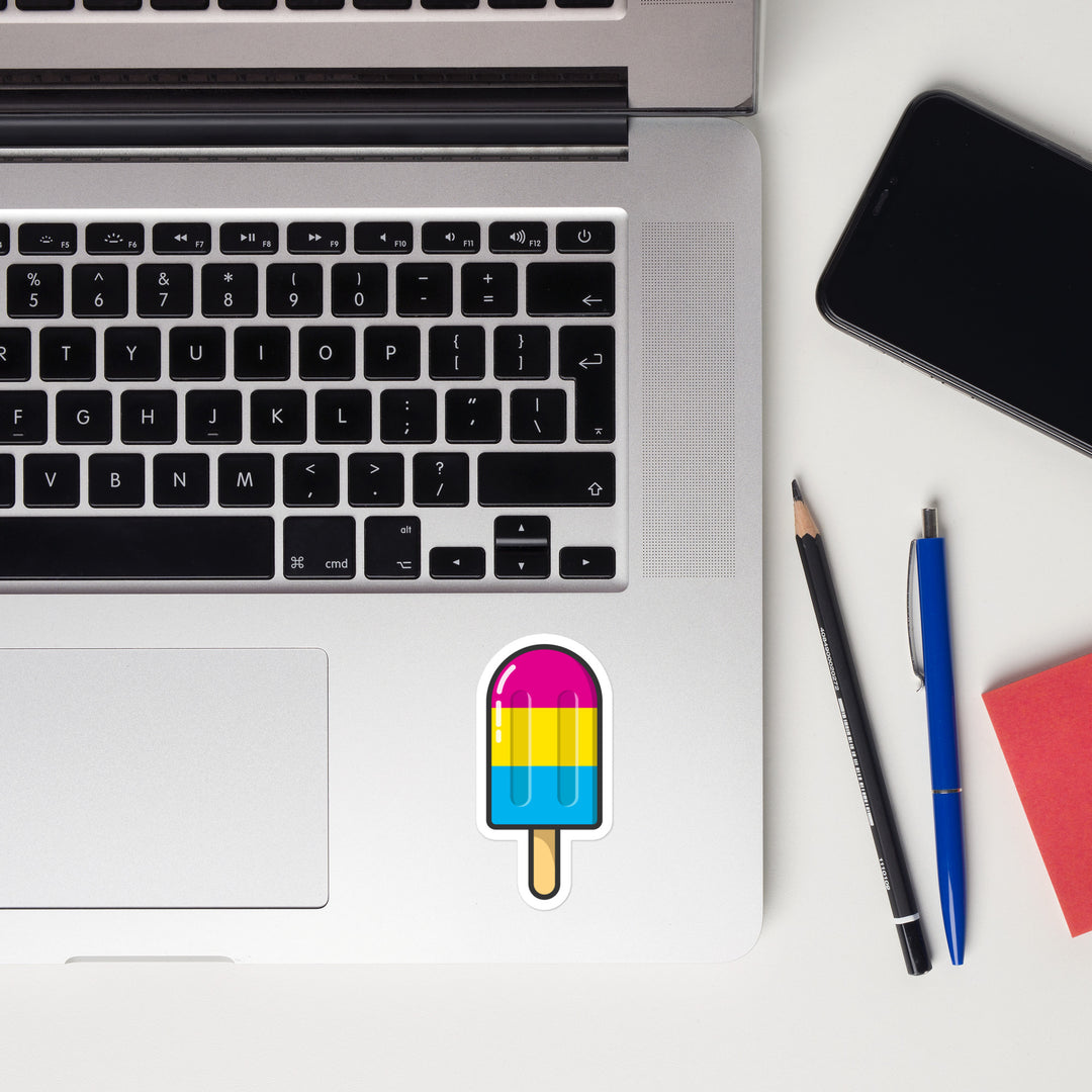 Pansexual Pride Flag Ice Pop Sticker Stickers The Rainbow Stores