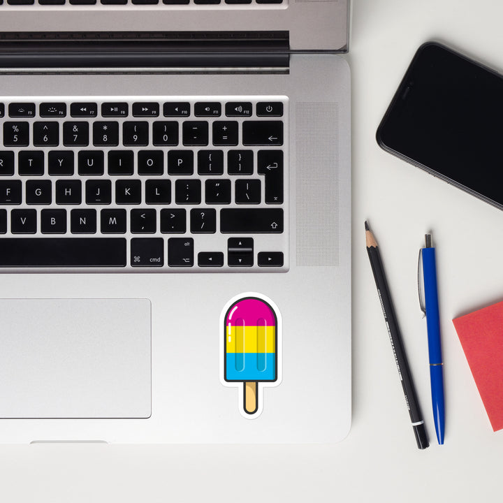 Pansexual Pride Flag Ice Pop Sticker Stickers The Rainbow Stores