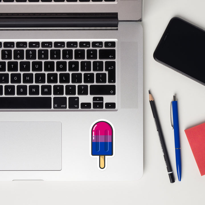 Bisexual Pride Flag Ice Pop Sticker Stickers The Rainbow Stores