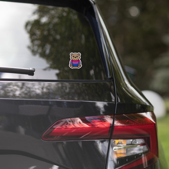 Bi Pride Bear Sticker Stickers The Rainbow Stores