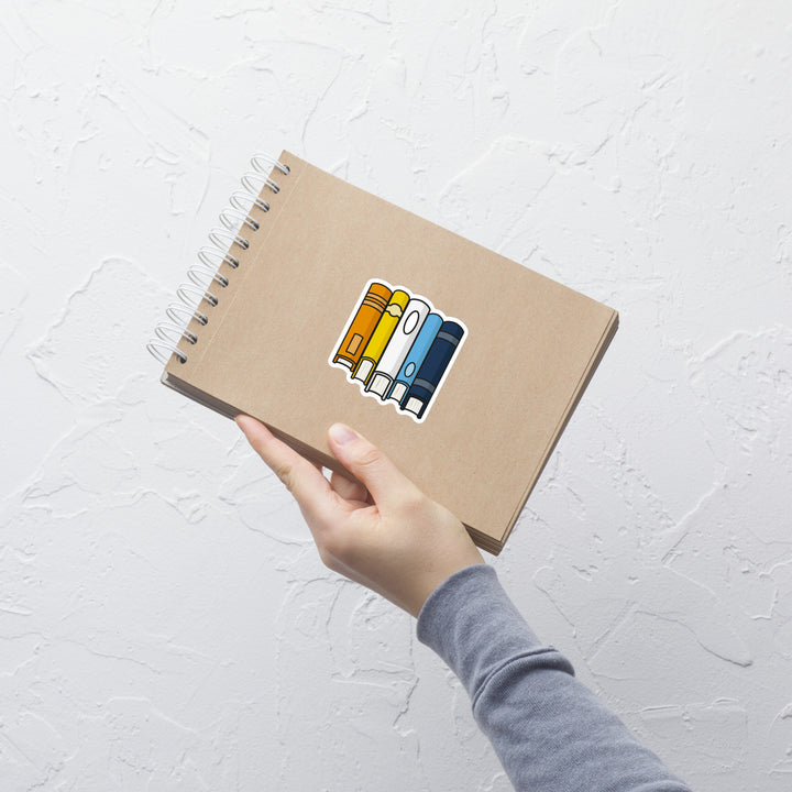Aroace Pride Flag Book Stack Sticker Stickers The Rainbow Stores