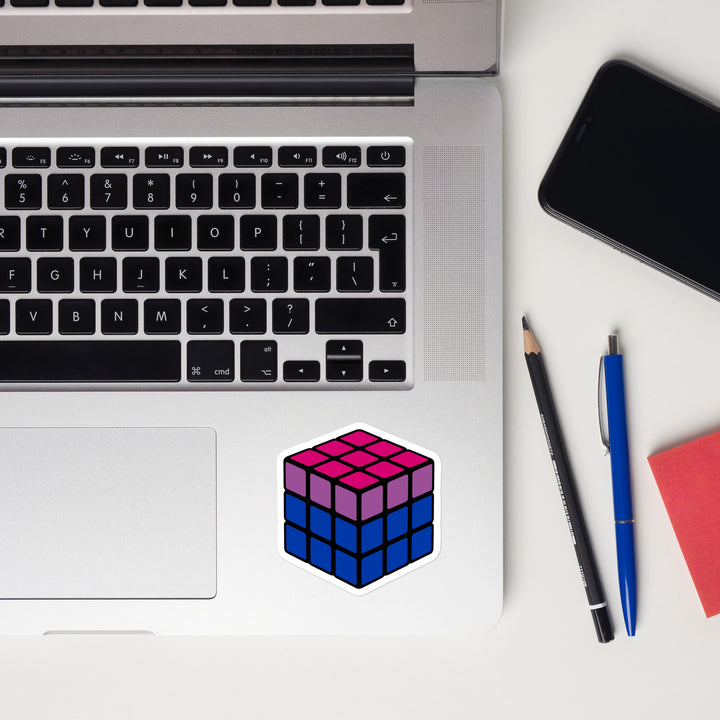 Bisexual Pride Flag Rubik’s Cube Sticker