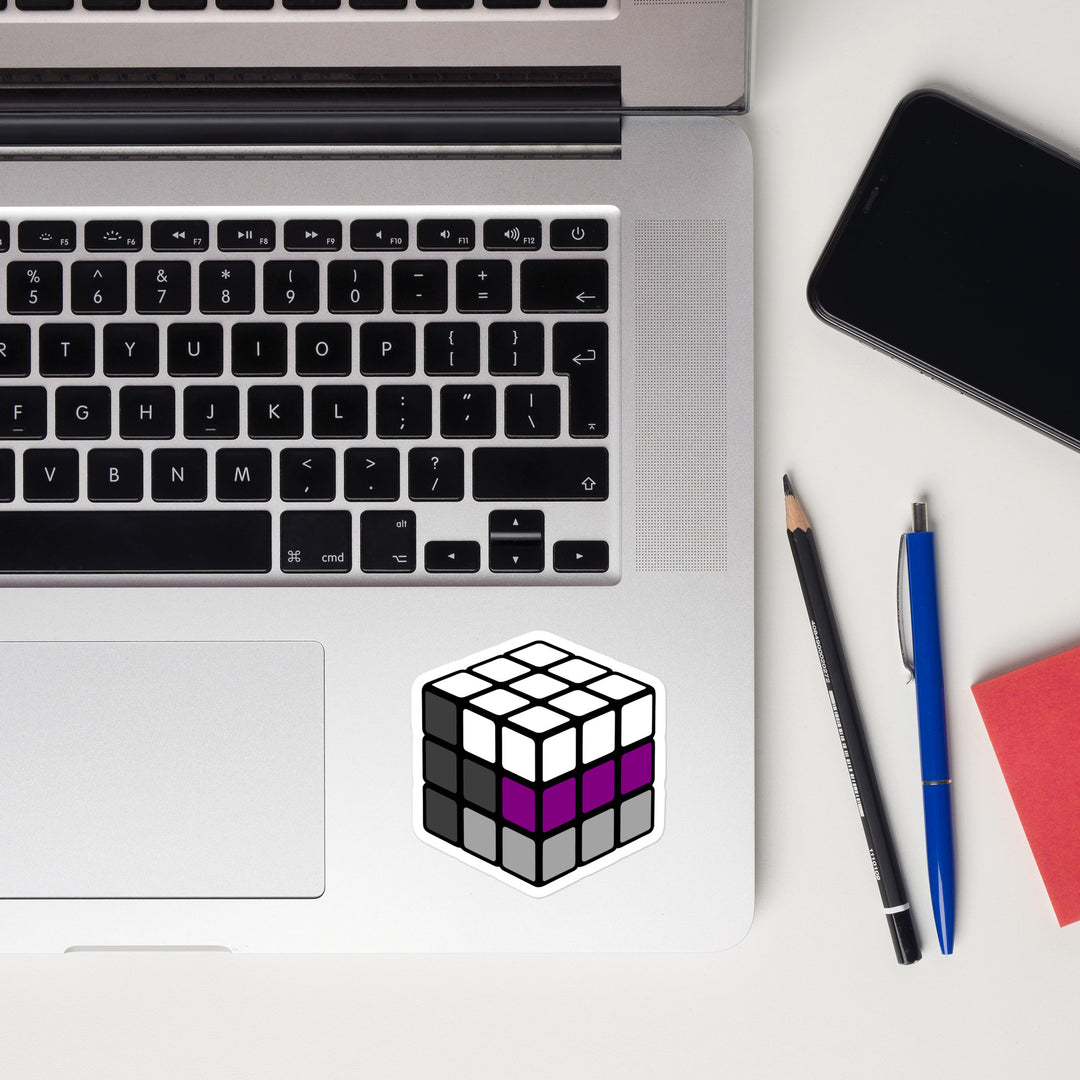 Demisexual Pride Flag Rubik’s Cube Sticker