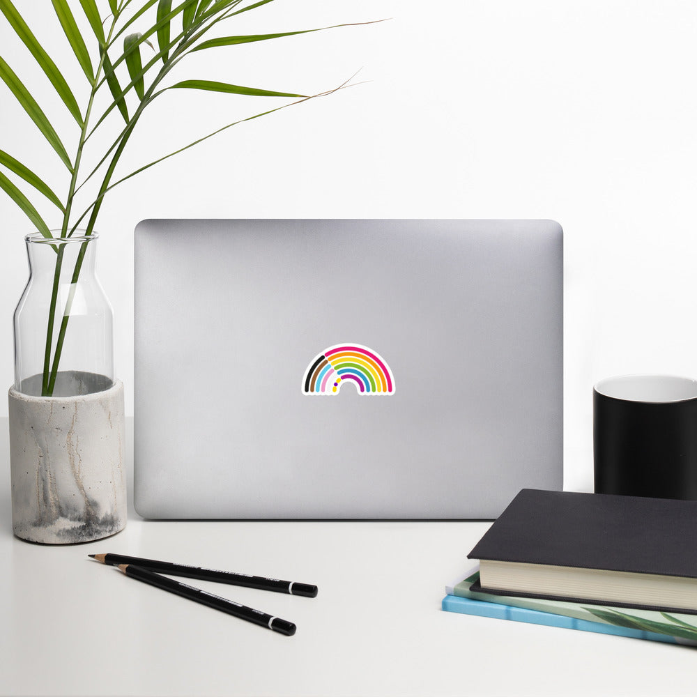 Intersex Inclusive Progressive Pride Rainbow Sticker Stickers The Rainbow Stores
