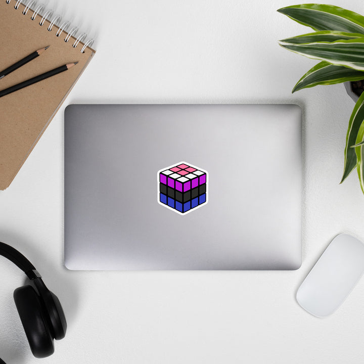 Gender Fluid Pride Flag Rubik’s Cube Sticker