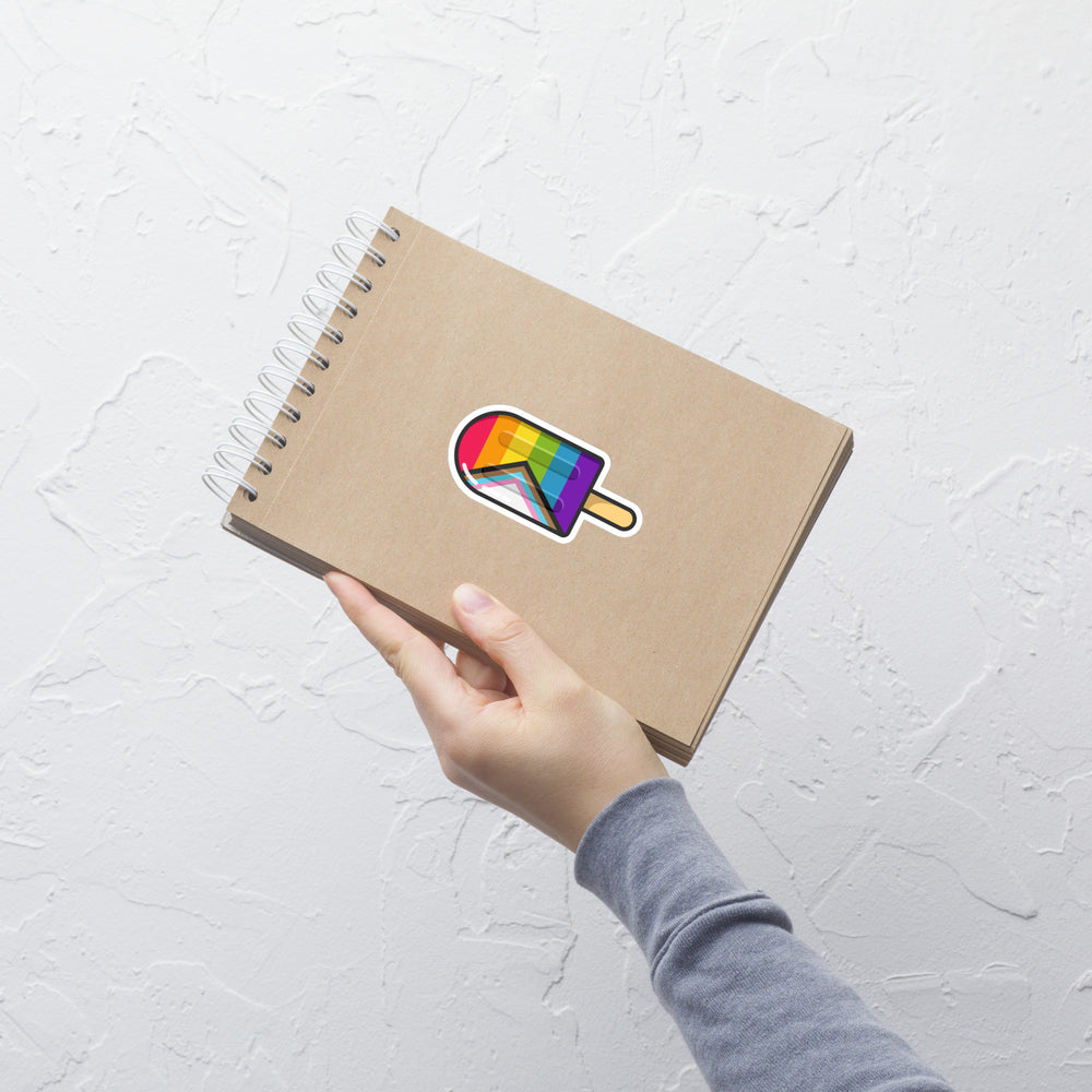 Progress Pride Flag Ice Pop Sticker Stickers The Rainbow Stores