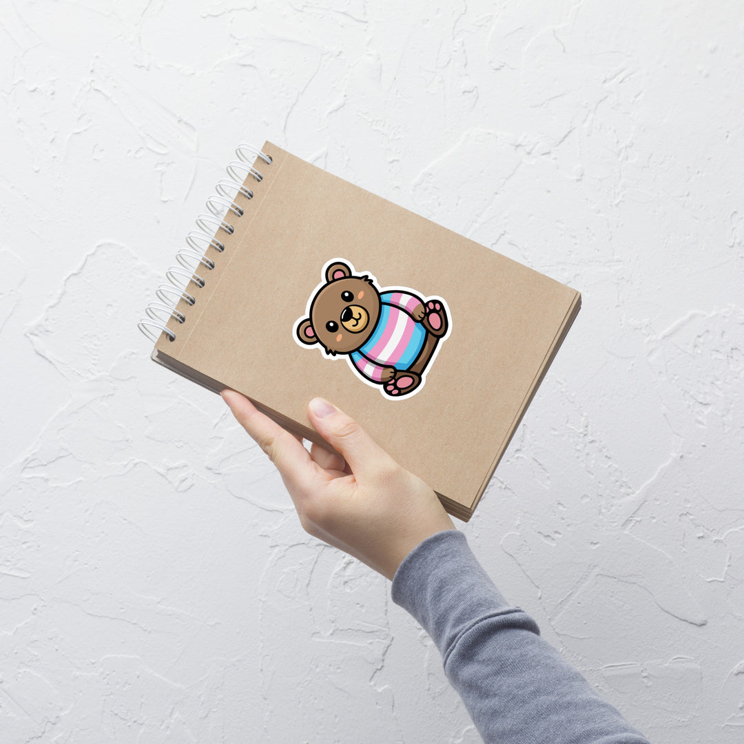 Trans Pride Bear Sticker Stickers The Rainbow Stores