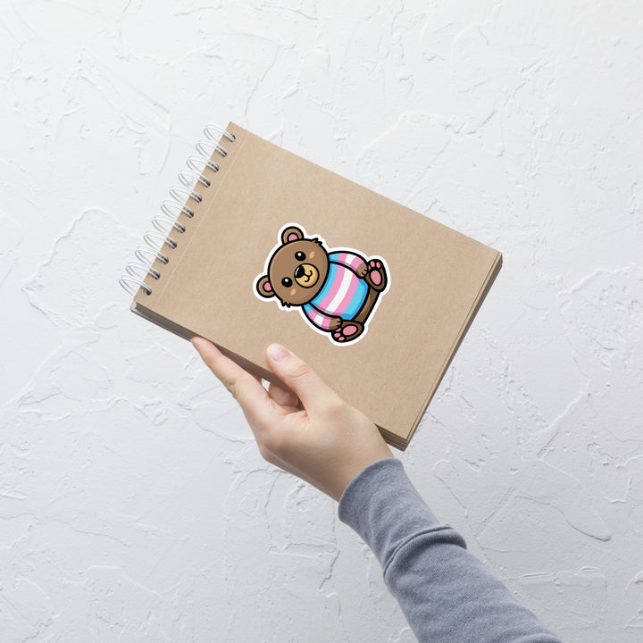 Trans Pride Bear Sticker Stickers The Rainbow Stores