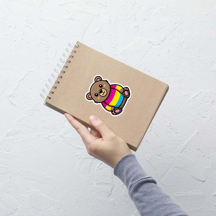 Pansexual Pride Bear Sticker Stickers The Rainbow Stores
