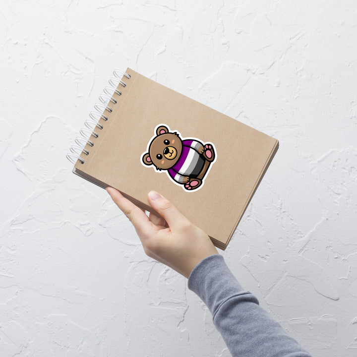 Asexual Pride Bear Sticker Stickers The Rainbow Stores