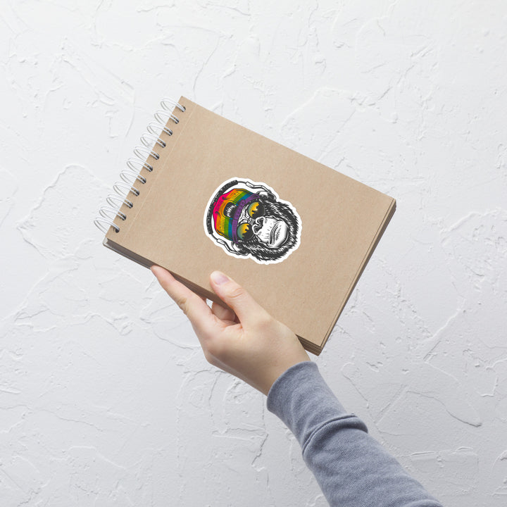 Rainbow Gorilla Sticker Stickers The Rainbow Stores