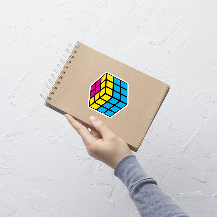 Pansexual Pride Flag Rubik’s Cube Sticker Stickers The Rainbow Stores
