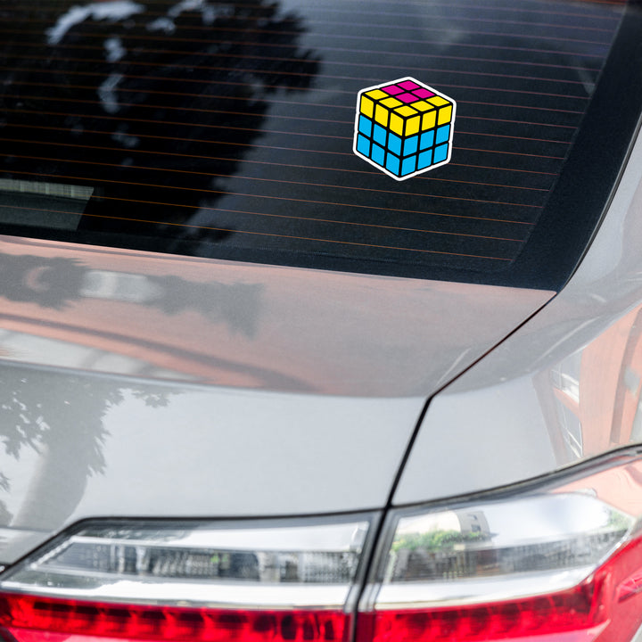 Pansexual Pride Flag Rubik’s Cube Sticker Stickers The Rainbow Stores