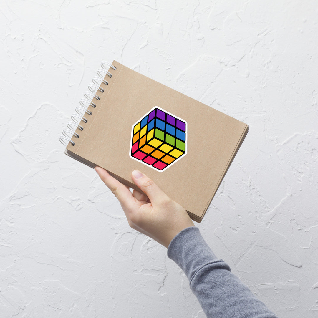 Rainbow Pride Flag Rubik’s Cube Sticker Stickers The Rainbow Stores