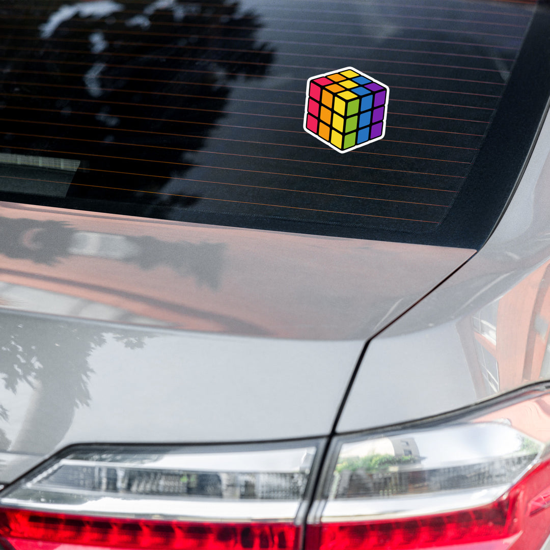 Rainbow Pride Flag Rubik’s Cube Sticker Stickers The Rainbow Stores