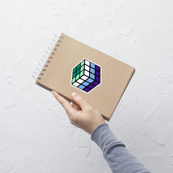 Gay Men's Pride Flag Rubik’s Cube Sticker Stickers The Rainbow Stores
