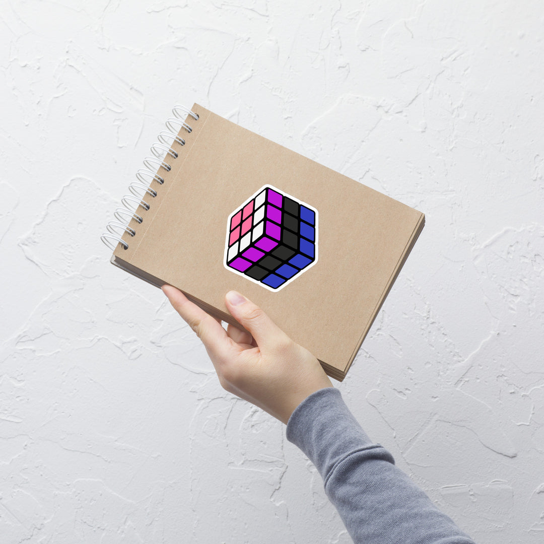 Gender Fluid Pride Flag Rubik’s Cube Sticker