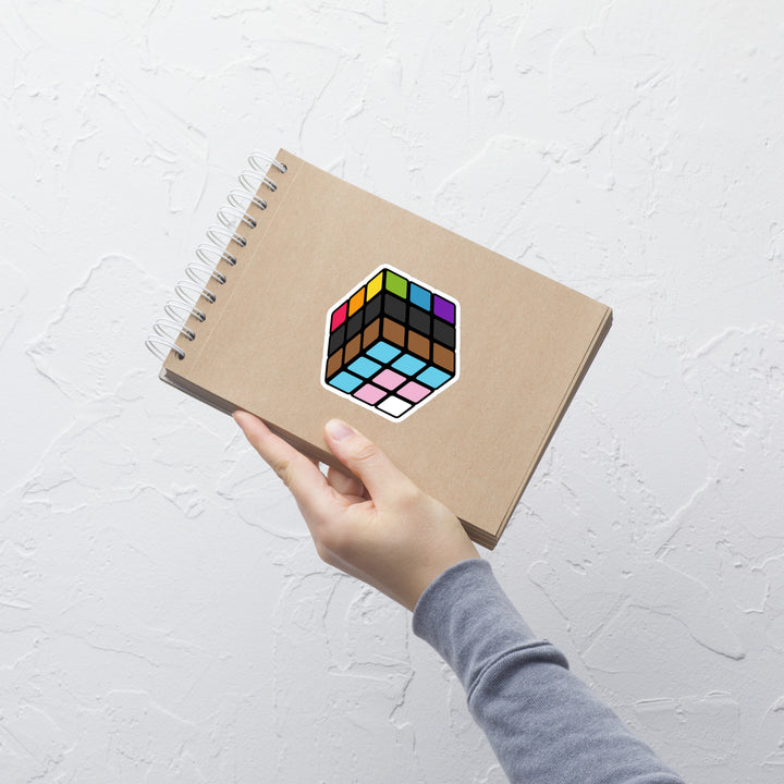 Progress Pride Flag Rubik’s Cube Sticker