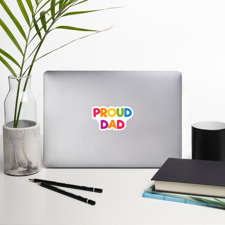 Proud Dad Sticker Stickers The Rainbow Stores