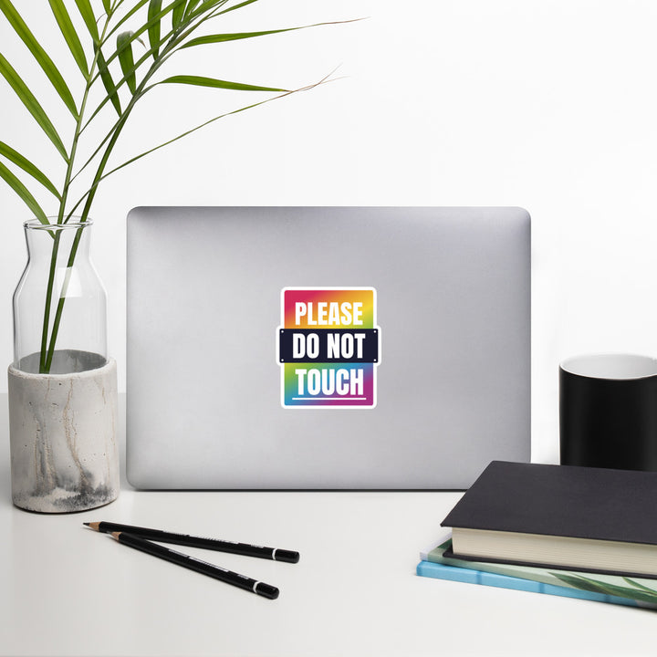 Please Do Not Touch Sticker Stickers The Rainbow Stores