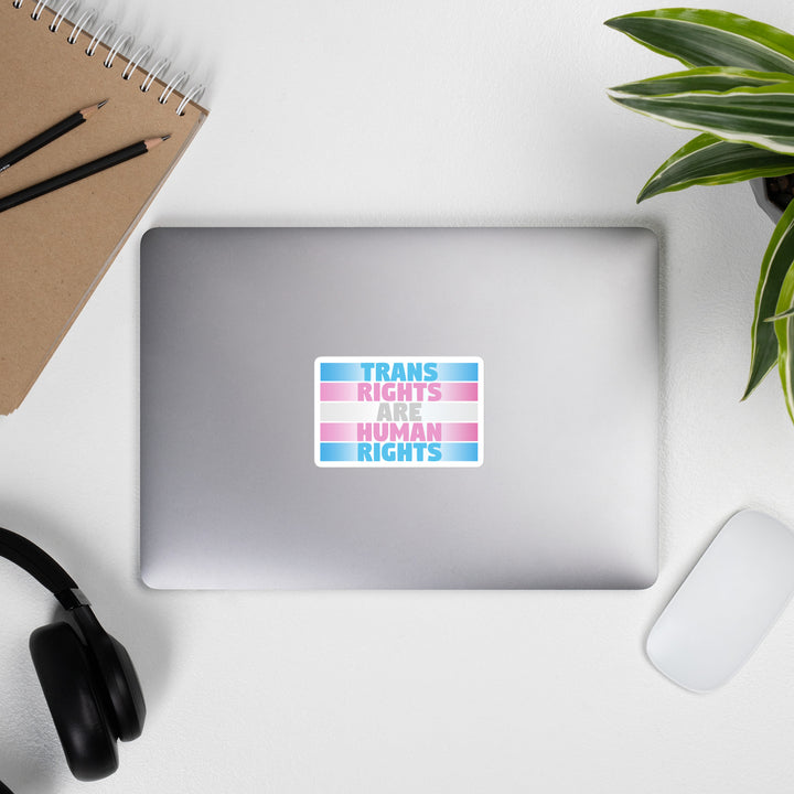 Trans Rights Are Human Rights Fade Sticker Stickers The Rainbow Stores