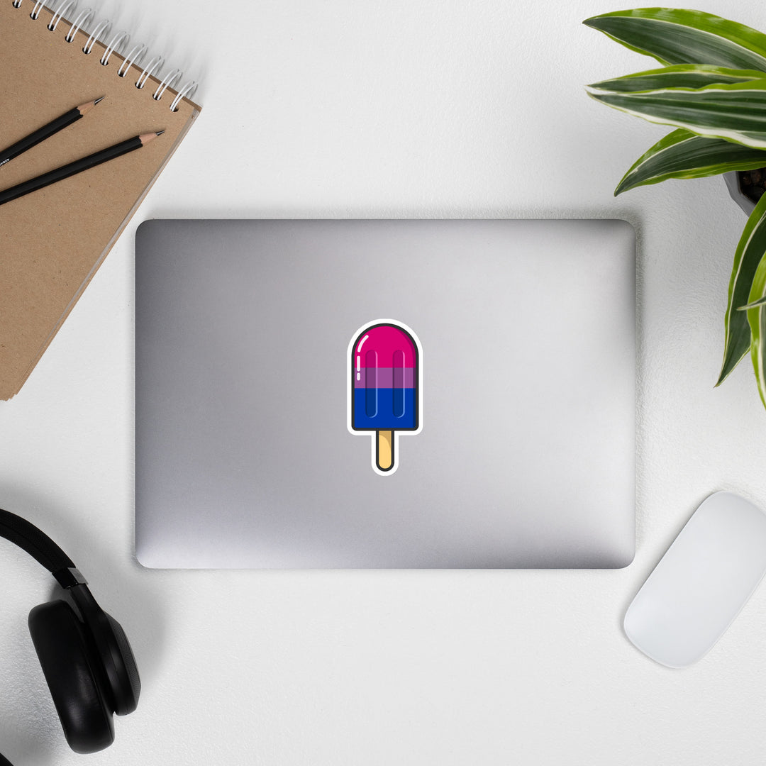 Bisexual Pride Flag Ice Pop Sticker Stickers The Rainbow Stores
