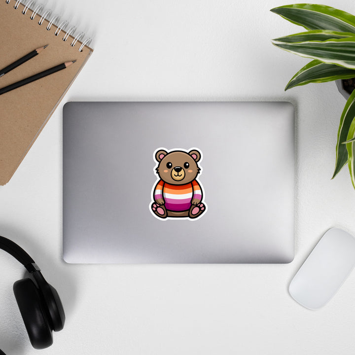 Lesbian Pride Bear Sticker Stickers The Rainbow Stores