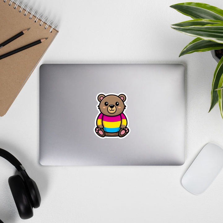 Pansexual Pride Bear Sticker Stickers The Rainbow Stores