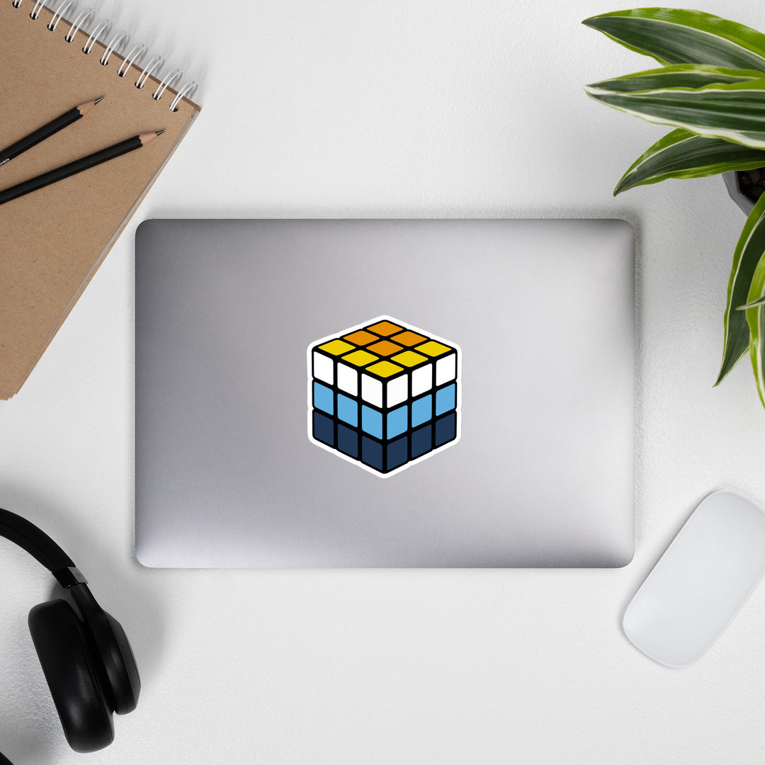Aroace Pride Flag Rubiks Cube Sticker Stickers The Rainbow Stores