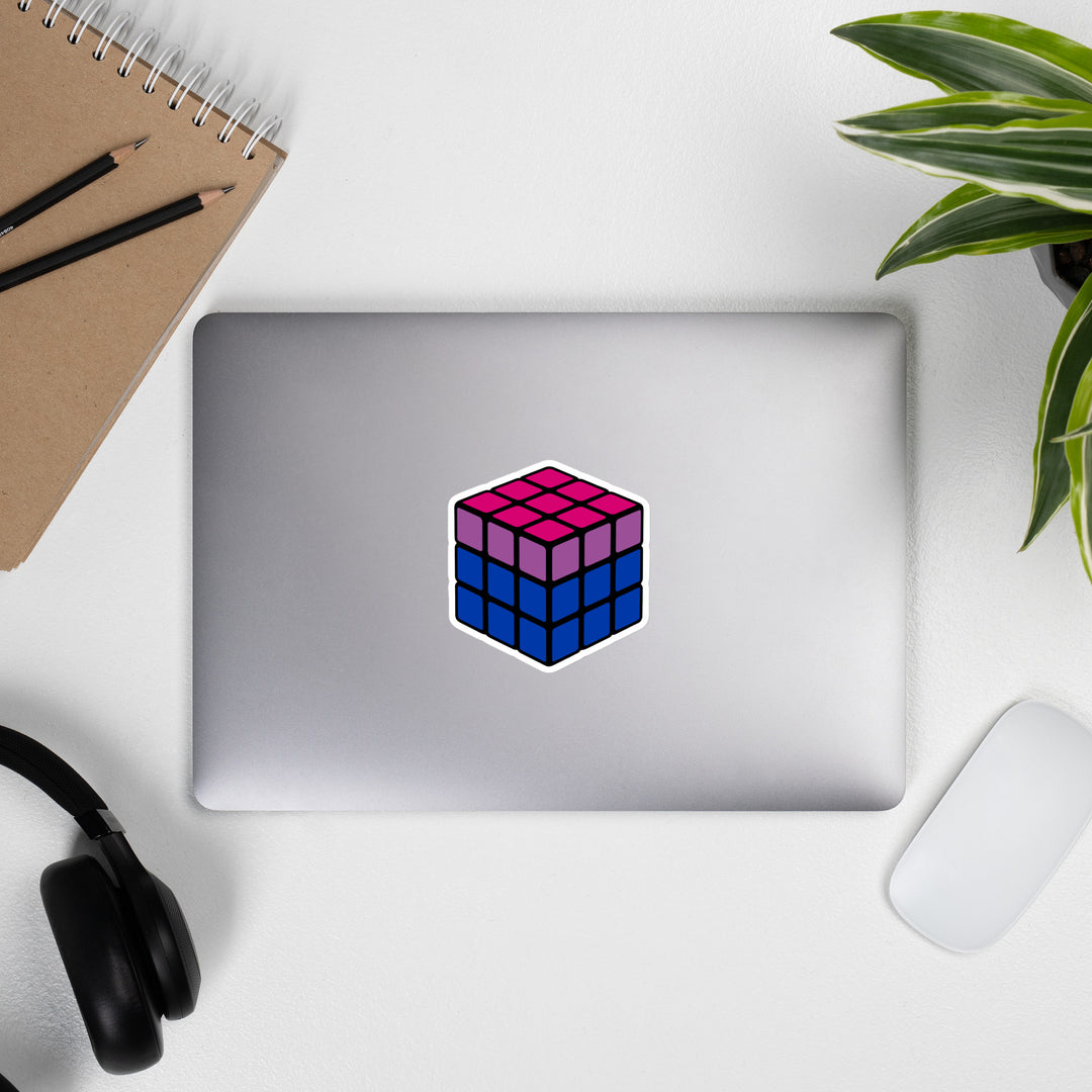 Bisexual Pride Flag Rubik’s Cube Sticker