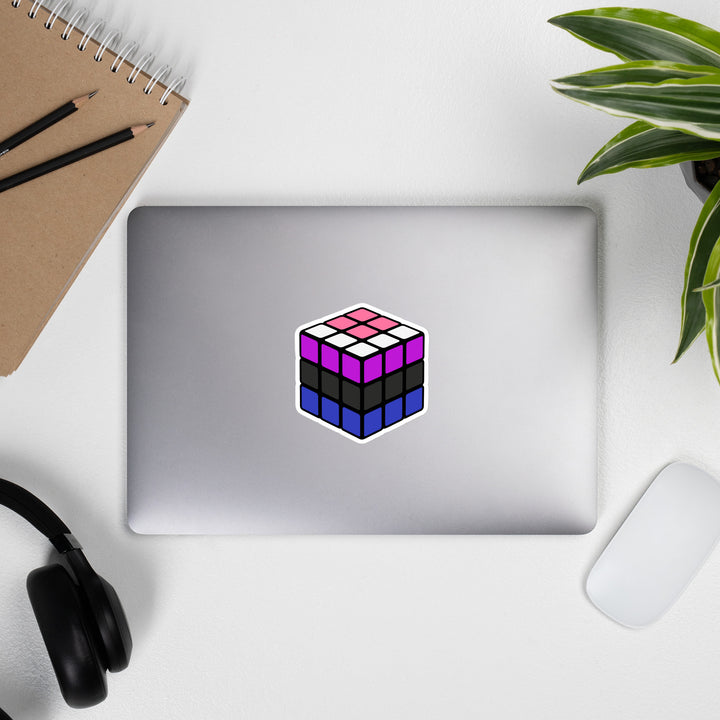 Gender Fluid Pride Flag Rubik’s Cube Sticker