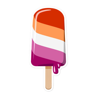 Lesbian Pride Ice Lolly Sticker Stickers The Rainbow Stores